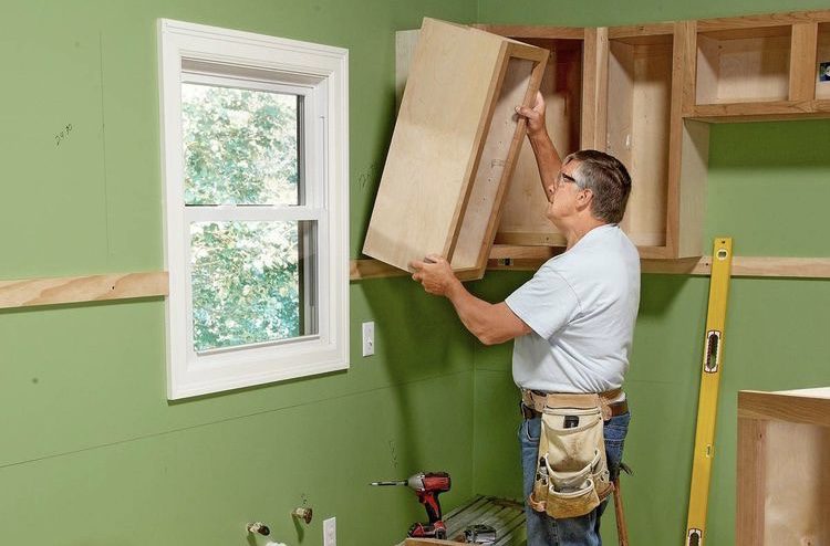 بهترین روش نصب کابینت دیواری