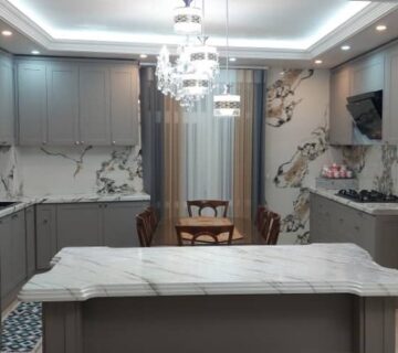نمونه کار نصب شده کابینت‌های آماده کابینت استوک پیشکاری
