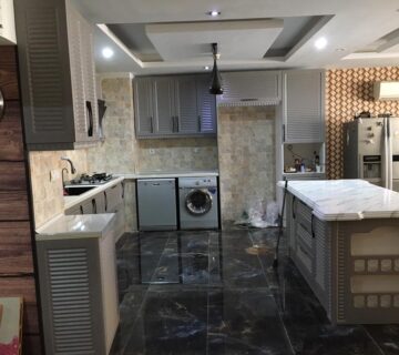 نمونه کار نصب شده کابینت‌های آماده کابینت استوک پیشکاری