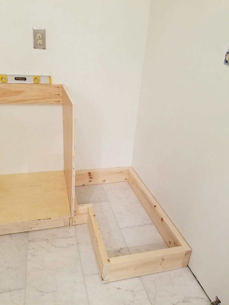 زیرسازی چوبی کابینت برای نصب اصولی و کاهش هزینه نصب کابینت